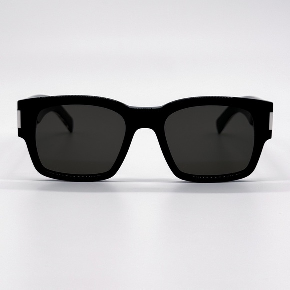 NEW SAINT LAURENT SL617 001 SQUARE BLACK SL 617 001 UNISEX SUNGLASSES - Picture 4 of 10